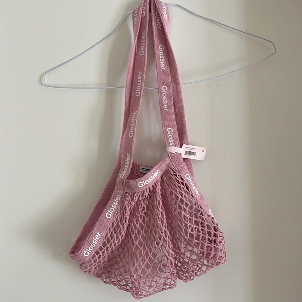 Glossier Net Shopping Bag Pink